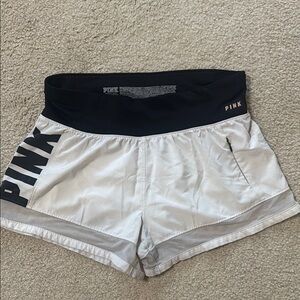 PINK Victoria's Secret Athletic Shorts White and Black